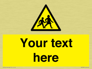 Custom Warning children Sign